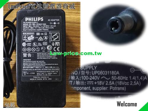 PHILIPS 18V 2.5A AC Adapter