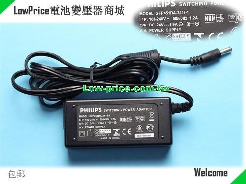 PHILIPS  24V 1.9A AC Adapter