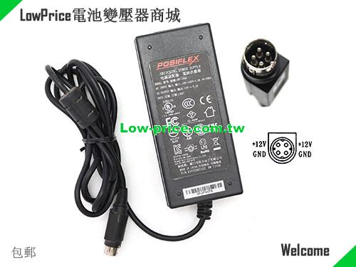 POSIFLEX SW-1959 筆電變壓器 12V 5A 60W