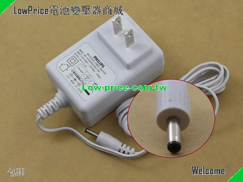  Genuine White PHILIPS OH-1018A0602400U-PSE ac 筆電變壓器 6V 2.4A US Style Power Charger PHILIPS 6V 2.4A 14W 筆電變壓器 