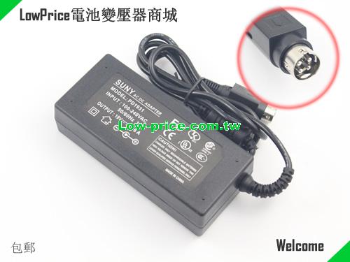 GEnuine Suny PD1931 AC Adpater 19v 3.16A 60W Power Supply 4 Pin GETAC 19V 3.16A 60W 筆電變壓器