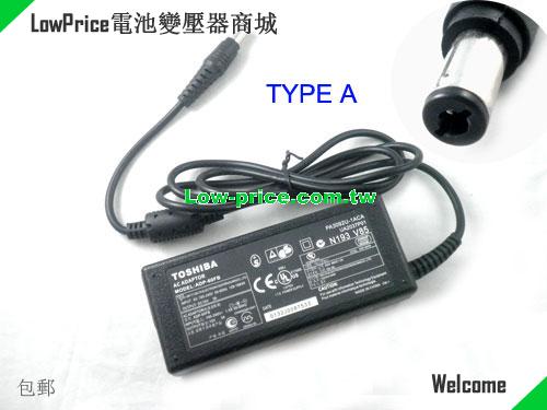 TOSHIBA ADP-60FB 筆電變壓器 15V 3A 45W