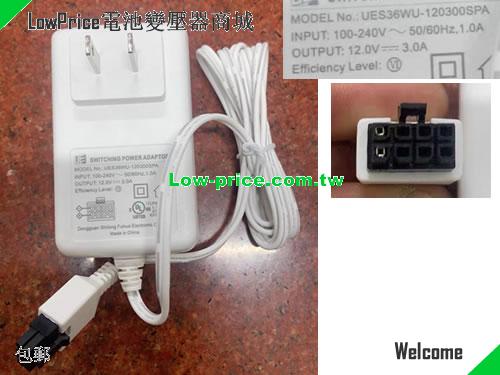UE UES36WU-120300SPA 筆電變壓器 12V 3A 36W