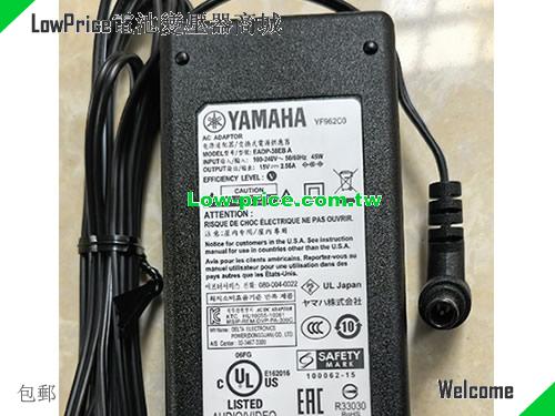  Genuine Yamaha EADP-30EB A Ac Adapter 15v 2.56A for THR 10 Series, TSX70 YAMAHA 15V 2.56A 38.4W 筆電變壓器 