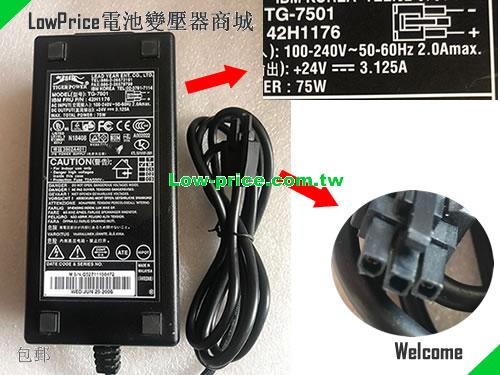 TOSHIBA 6140 POS SYSTEM 筆電變壓器 24V 3.125A 75W