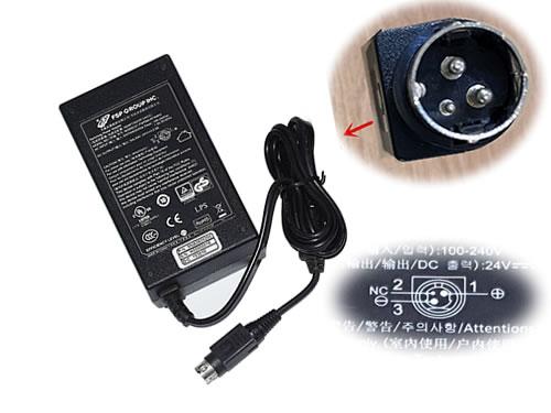 Genuine FSP FSP060-RTAAN2 AC Adapter 24v 2.5A Round With 3 Pins for Printer 60W FSP 24V 2.5A 60W 筆電變壓器