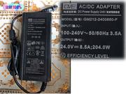 GVE 24V 8.5A 204W筆電變壓器，副廠/原廠筆電電源供應器，接頭規格-5.5 x 2.5mm 