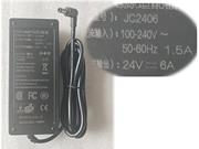JUN CENG 24V 6A 144W筆電變壓器，副廠/原廠筆電電源供應器，接頭規格-5.5 x 2.5mm 