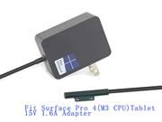 MICROSOFT 15V 1.6A 24W筆電變壓器，副廠/原廠筆電電源供應器，接頭規格-